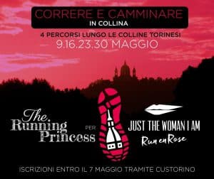 Locandina correre e camminare in collina the running princess per just the woman i am